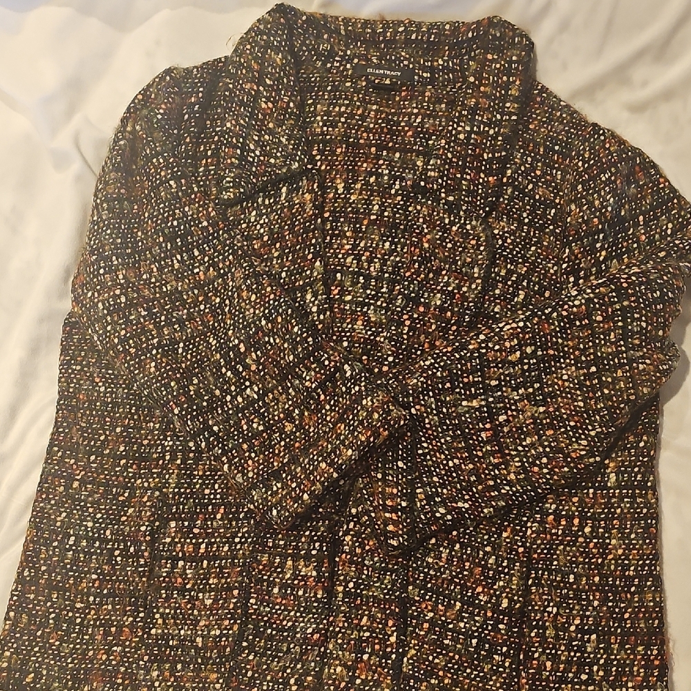Ellen Tracy Multicolor Knit Jacket - Picture 2 of 12